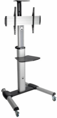 Mobile TV Cart for 32-70 Inch Screens, Height Adjustable 47-81.5 Inch, 150 lb Capacity