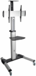 Mobile TV Cart for 32-70 Inch Screens, Height Adjustable 47-81.5 Inch, 150 lb Capacity