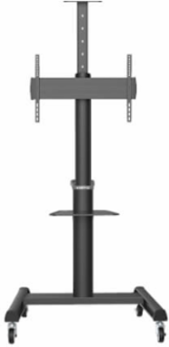 Heavy-Duty Rolling Cart, 37 to 70 in Displays, Antimicrobial, UL Certified, 154 lb Capacity