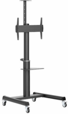Heavy-Duty Rolling Cart, 37 to 70 in Displays, Antimicrobial, UL Certified, 154 lb Capacity