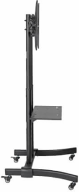 Rolling TV/Monitor Cart for 37-70 Inch Screens, Supports 88 lbs, Aluminum & Steel