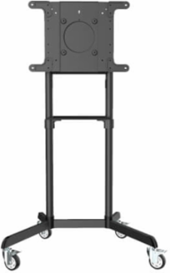 Rolling TV/Monitor Cart, 37 to 70 in Displays, Rotating Portrait/Landscape Mount, 360° Rotation