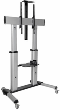 Mobile Floor Stand for 60-100 Inch TVs, 220 lb Capacity, Adjustable Height 47-65 Inch