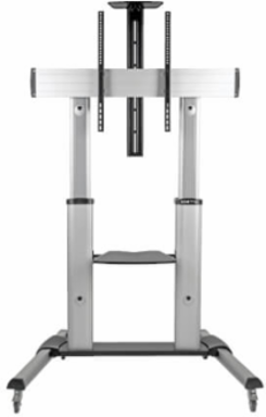 Mobile Floor Stand for 60-100 Inch TVs, 220 lb Capacity, Adjustable Height 47-65 Inch