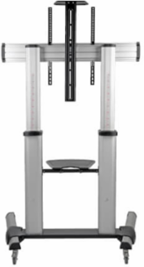 Mobile Floor Stand for 60-100 Inch TVs, 220 lb Capacity, Adjustable Height 47-65 Inch