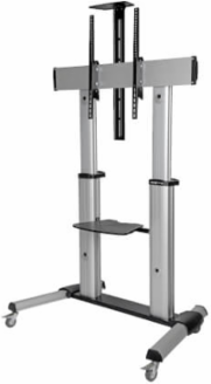 Mobile Floor Stand for 60-100 Inch TVs, 220 lb Capacity, Adjustable Height 47-65 Inch