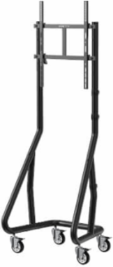 Heavy-Duty Streamline Portrait Mobile Cart, 45 to 60 in Displays, 220 lb Capacity, Black