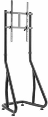 Heavy-Duty Streamline Portrait Mobile Cart, 45 to 60 in Displays, 220 lb Capacity, Black