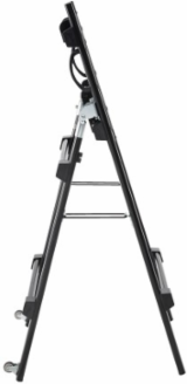 Portable Digital Signage Stand for 32” to 55” Flat-Screen Displays, Folding Portrait/Landscape Mount, Rolling Casters