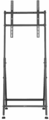 Portable Digital Signage Stand, 32 to 55 in Displays, Portrait or Landscape, Fixed, Steel, Black