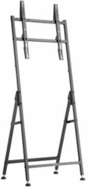 Portable Digital Signage Stand, 32 to 55 in Displays, Portrait or Landscape, Fixed, Steel, Black