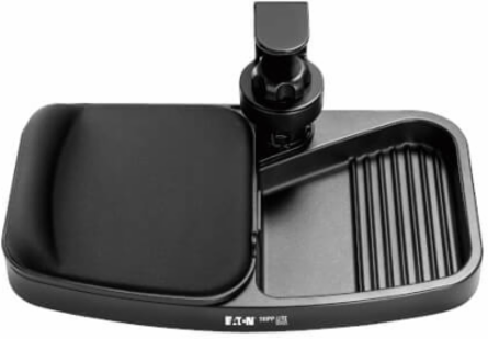 Under-Desk Clamp-On Storage Tray, 13.7 x 7.5 x 1.2 Inch, Built-In Mouse Pad, 5-Year Warranty