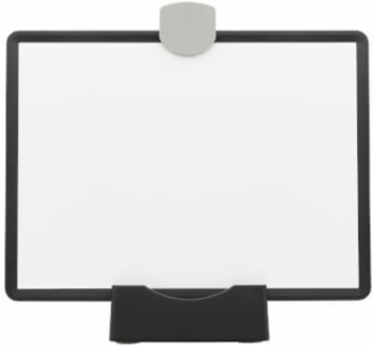 Magnetic Dry-Erase Whiteboard 28.6 x 32.2 x 12.6 Inch, VESA 100x100, Black Frame