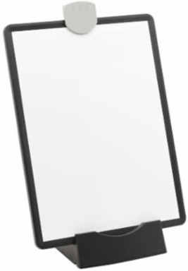 Magnetic Dry-Erase Whiteboard 28.6 x 32.2 x 12.6 Inch, VESA 100x100, Black Frame