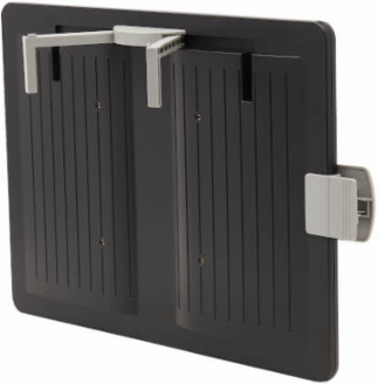 Magnetic Dry-Erase Whiteboard 28.6 x 32.2 x 12.6 Inch, VESA 100x100, Black Frame