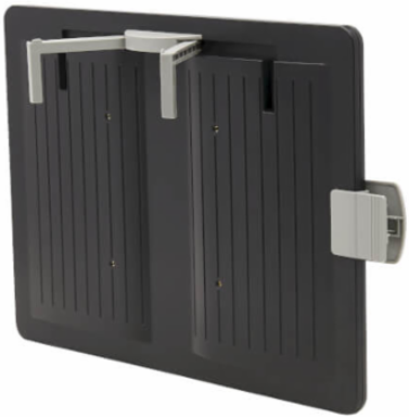 Magnetic Dry-Erase Whiteboard 28.6 x 32.2 x 12.6 Inch, VESA 100x100, Black Frame