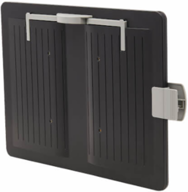 Magnetic Dry-Erase Whiteboard 28.6 x 32.2 x 12.6 Inch, VESA 100x100, Black Frame