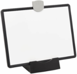 Magnetic Dry-Erase Whiteboard 28.6 x 32.2 x 12.6 Inch, VESA 100x100, Black Frame