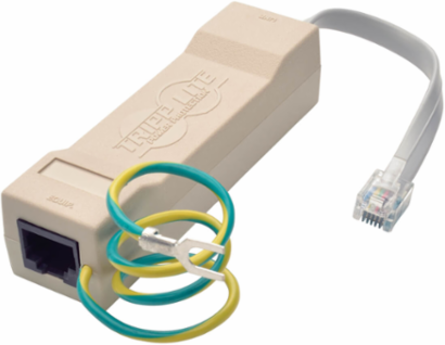 DataShield Surge Protector, 2-Line RJ11/RJ45, 250 Amp, Lifetime Warranty