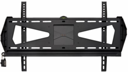 Heavy-Duty Fixed Security TV Wall Mount for 37-80 Inch Displays, Steel, 200 lb Capacity