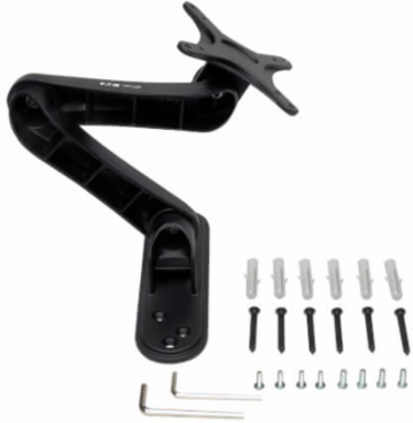 Full Motion Swivel/Tilt Wall Mount for 13-27 Inch TVs, Supports 33 lbs, Steel