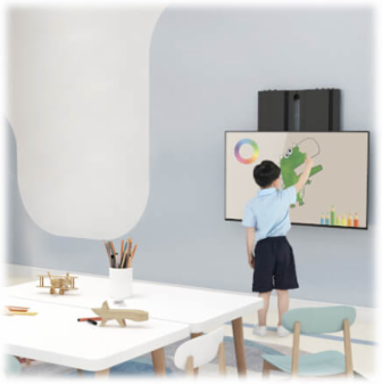 Height-Adjustable TV Wall Mount for 70” to 90” Flat-Panel Interactive Displays