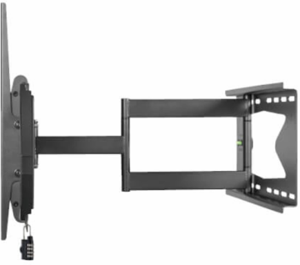 Heavy-Duty Full-Motion Security TV Wall Mount for 37 to 80 Inch Displays, 200 lb Capacity, Steel Construction