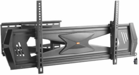 Heavy-Duty Full-Motion Security TV Wall Mount for 37 to 80 Inch Displays, 200 lb Capacity, Steel Construction