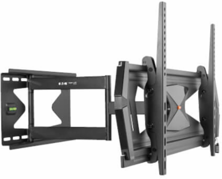 Heavy-Duty Full-Motion Security TV Wall Mount for 37 to 80 Inch Displays, 200 lb Capacity, Steel Construction