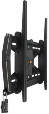 Heavy-Duty Tilt Security Wall Mount for 37-80 Inch TVs, Supports 200 lb, Steel Construction