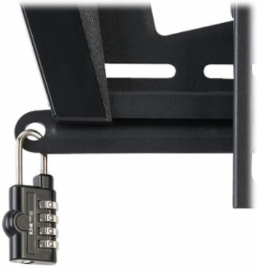 Heavy-Duty Tilt Security Wall Mount for 37-80 Inch TVs, Supports 200 lb, Steel Construction