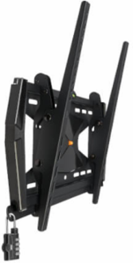 Heavy-Duty Tilt Security Wall Mount for 37-80 Inch TVs, Supports 200 lb, Steel Construction