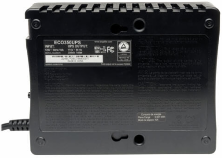 Energy-Saving 350VA Standby UPS with USB, 6 NEMA Outlets, 99% Efficiency