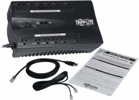 750VA Energy-Saving Standby UPS - 12 Outlets, 99% Efficiency, USB Port