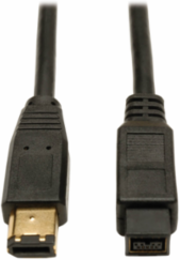 FireWire 800 Cable 10 Ft, 9-Pin to 6-Pin, Data Transfer Up to 800Mbps