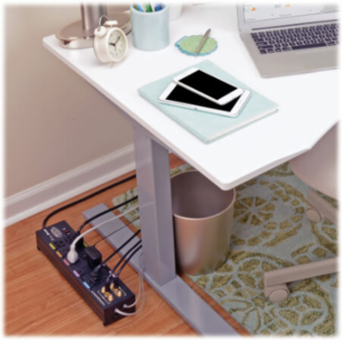 Isobar 10-Outlet Surge Protector, 3840 Joules, 8 Inch Cord, Metal Housing