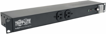 Isobar 12-Outlet Surge Protector, 3840 Joules, 15 ft. Cord, 1U Rack-Mount