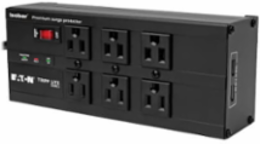 Isobar 6-Outlet Surge Protector with 10 ft Cord, 3840 Joules, 2 USB Ports, Metal Housing