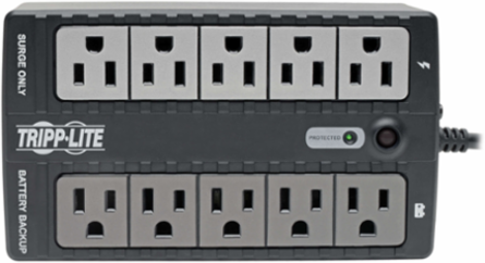 600VA 325W Standby UPS, 10 NEMA 5-15R Outlets, 120V, USB