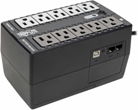 600VA 325W Standby UPS, 10 NEMA 5-15R Outlets, 120V, USB