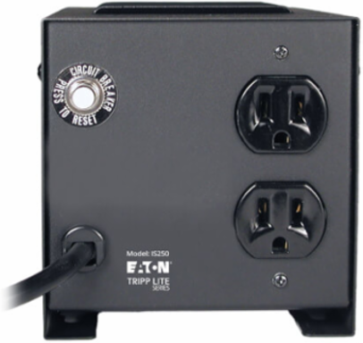 Isolation Transformer Power Conditioner, 120V, 250W, 2 Outlets, TAA