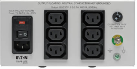 Medical-Grade Isolation Transformer 600W 115/230V with 6 C13 Outlets