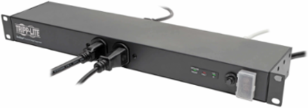 12-Outlet Surge Protector, 3840 Joules, 15 ft Cord, 1U Rack-Mount