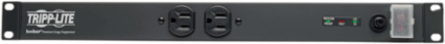 12-Outlet Surge Protector, 3840 Joules, 15 ft Cord, 1U Rack-Mount