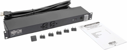 12-Outlet Surge Protector, 3840 Joules, 15 ft Cord, 1U Rack-Mount