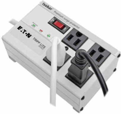 4-Outlet Surge Protector, 6 ft Cord, 3330 Joules, Metal Housing