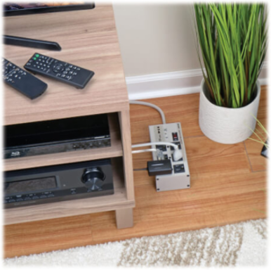 6-Outlet Surge Protector, 6 ft Cord, 3330 Joules, Metal Housing