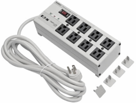 8-Outlet Surge Protector, 25 ft Cord, 3840 Joules, Metal Housing