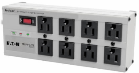 8-Outlet Surge Protector, 25 ft Cord, 3840 Joules, Metal Housing