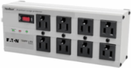 8-Outlet Surge Protector, 25 ft Cord, 3840 Joules, Metal Housing